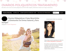 Tablet Screenshot of ovariospoliquisticostratamiento.info